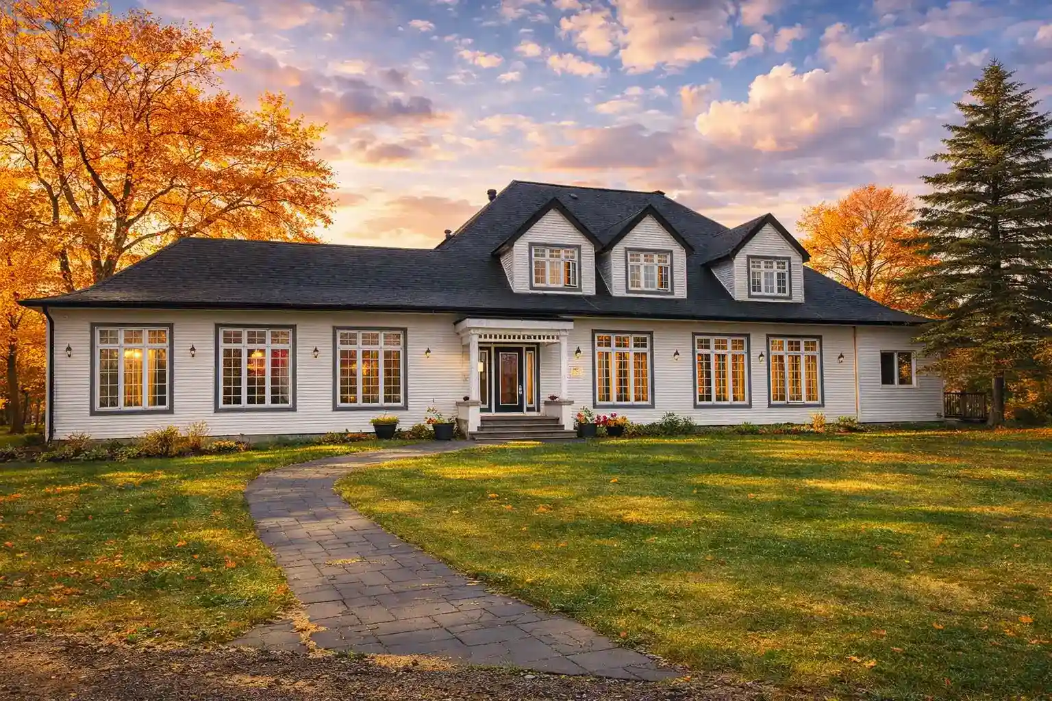 Comfortable living area at Mara Place Residence in Beaverton Ontario